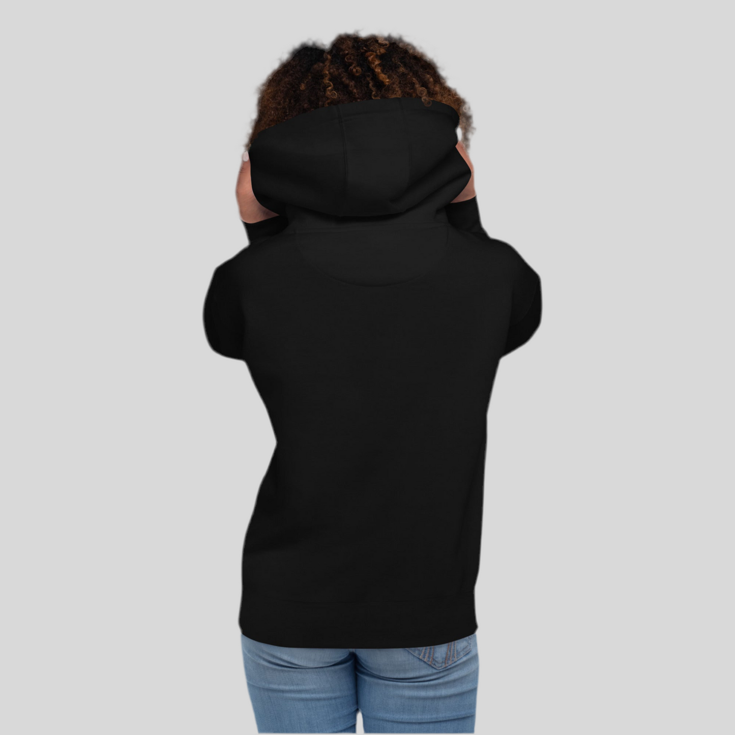 Mended Hoodie- Black w/charcoal gray logo